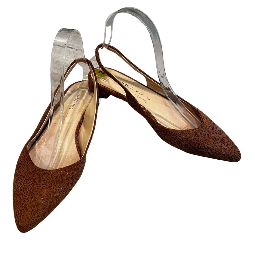Anthropologie Marchez Vous Slingback Flats, Sz 8 - Picture 1 of 10